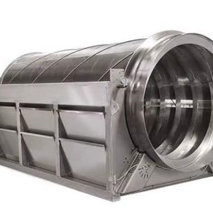 آشغال‌گیر استوانه‌ای دوار با تغذیه داخلی (Internal Drum Screen)